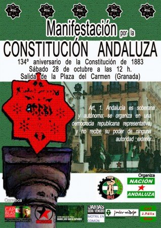 Granada: Manifestación por la Constitución Andaluza