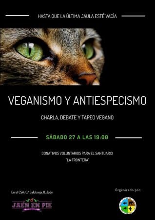 Jaén: Charla-debate sobre veganismo