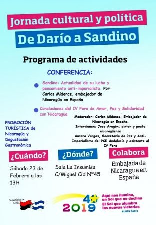 Sevilla: Jornada pro Nicaragua sandinista