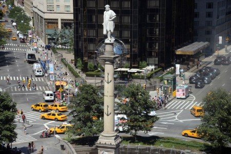Columbus-Circle-Statue-of-Columbus-From-Museum-of-Arts-and-Design