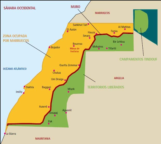 Sáhara Occidental La República Saharaui Y Argelia Fijan Sus Fronteras