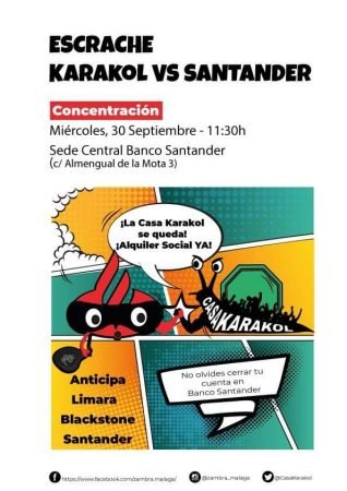 Málaga: Concentración en contra de los especuladores promovido por Casa Karakol