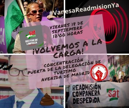 Granada: Concentración por la readmisión de Vanesa