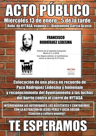 Sevilla: Homenaje a Francisco Rodríguez Ledesma