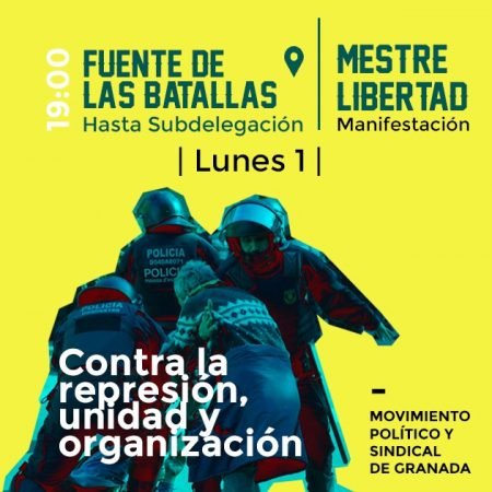 Granada: Manifestación "Mestre libertad"