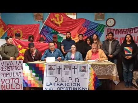 Pronunciamiento de la izquierda revolucionaria sobre los resultados del voto nulo en Bolivia (vídeo)
