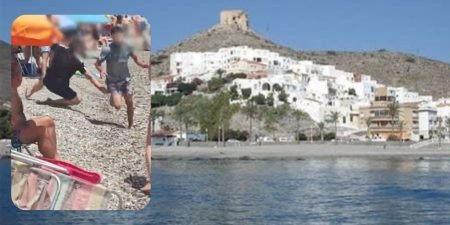 Bochorno xenófobo en la playa de Castell de Ferro: se lanzan a la carrera a retener a migrantes llegados en patera (vídeo)